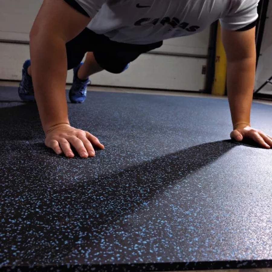 Piso de Gimnasio Rollo de caucho 8mm