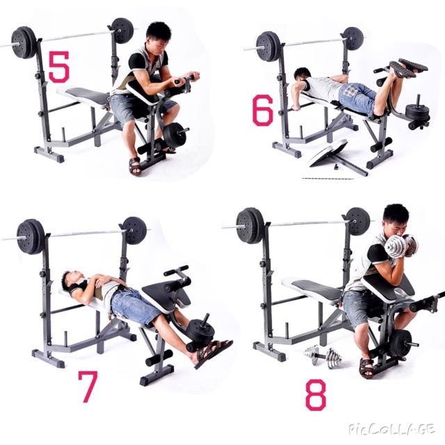 Banco de Pesas Multifuncional LWH-1006A – ¡Convierte tu casa en un gimnasio completo!