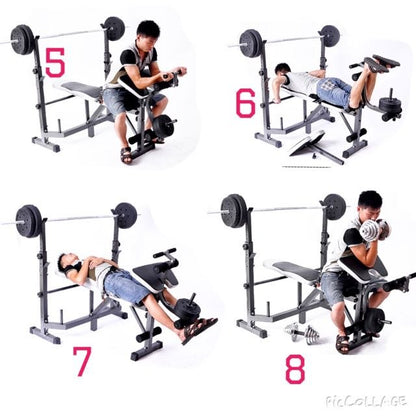 Banco de Pesas Multifuncional LWH-1006A – ¡Convierte tu casa en un gimnasio completo!