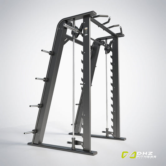 Máquina Smith E7063 para ejercicios en gimnasios de alto transito