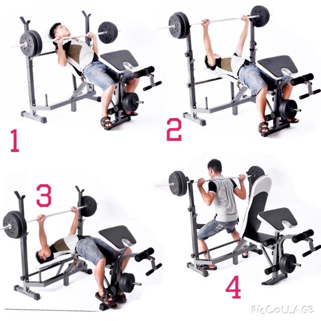 Banco de Pesas Multifuncional LWH-1006A – ¡Convierte tu casa en un gimnasio completo!