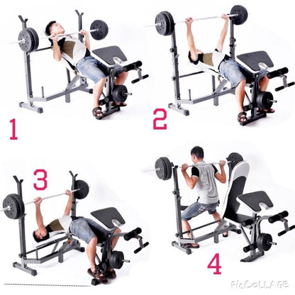 Banco de Pesas Multifuncional LWH-1006A – ¡Convierte tu casa en un gimnasio completo!